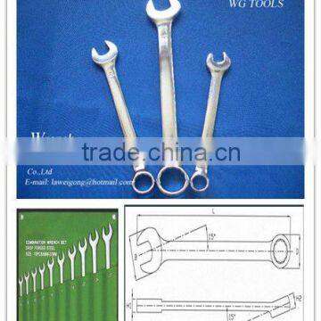 45# Carbon Steel Open End Spanner Wrench Set