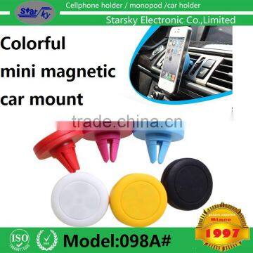 098A# magnetic mount holder mini colurful magnetic car phone holders air vent cell phone holder