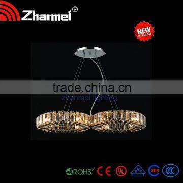 Two compund Sparking Crystal Beaded Pendant Lamp, Crystal Light