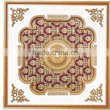 Luxury square ceiling medallion pvc ceiling board price