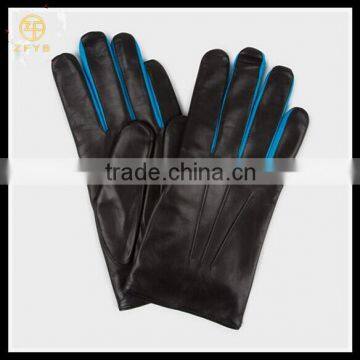 ZF5626 Mens black sheepskin cheap leather gloves