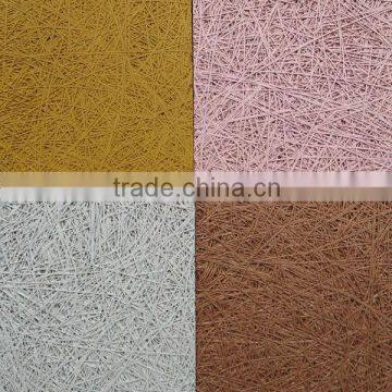 Natural Aspen Wood Wool Acoustic Panel;high Class Wood Fiber Sound Insulating Board