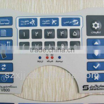 conductive silver ink printing graphic overlay remote Control membrane Switches