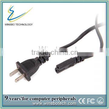 American Standard power cord with two core,power cord cable, computer power cable