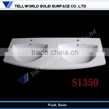 China manufactory cheap bathroom double wash basin sinks on sale