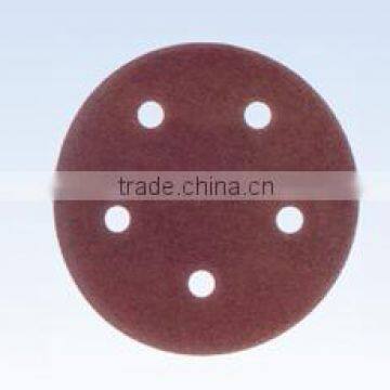 Red Alumina Grain Hook and Loop Abrasive Disc