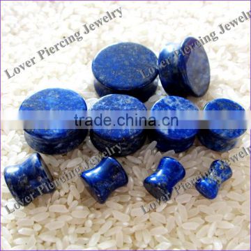 New High Polish Saddle Plugs Natural Stone Cool Ear Tunnel Piercing [SE-S333]