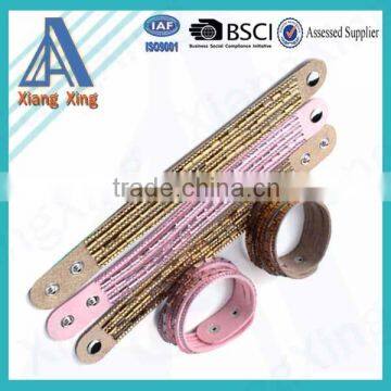 Fashion Design Small Rhinestone Mix Pink Color Crystal Stone Bracelet photo-4