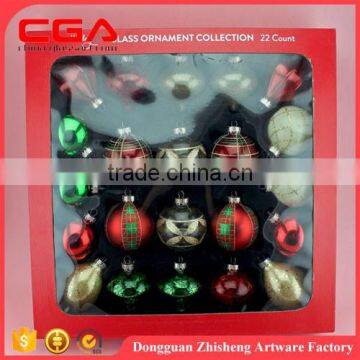 wholesale christmas tree ornament glass balls in packet christmas decoration Christmas tree stand