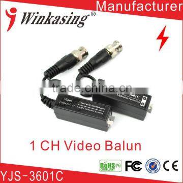 High performance Passive CCTV Balun 450-650 Meters YJS-3601C