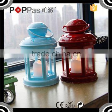 2015 Promotion Poppas BS10 Star Pantern Colorful Selection Hanging Led Candle small lantern