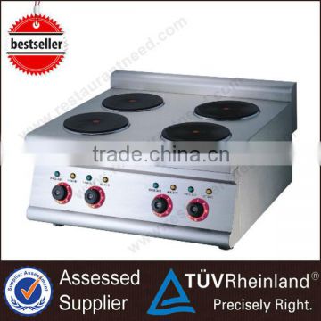 Hot Selling Europe Design Hot Rolled Steel Plate K017 Commercial 4 Burner Electric Cooktop                        
                                                Quality Choice