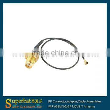 IPX / u.fl to SMA female pigtail, 50 Ohm ,Cable 1.13mm extension cable assembly