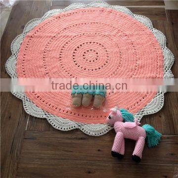 hand washable custom order colours and style crochet floor rug