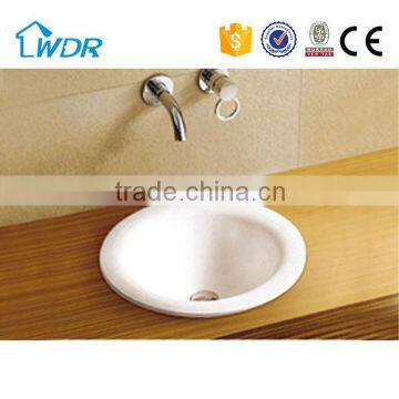 Big size round ceramic wholesale cheap Counter Top Wash Basin