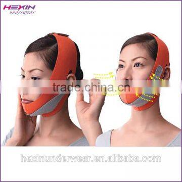 Orange Women Beauty Care Strap V-shape Face Mask