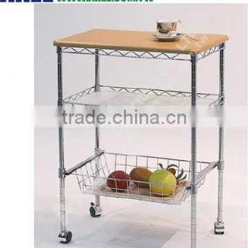 kitchen storage cart stainless steel cart