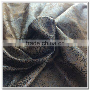 Bronzing Tricot Suede Bonded With T/C Suede Sofa Fabric