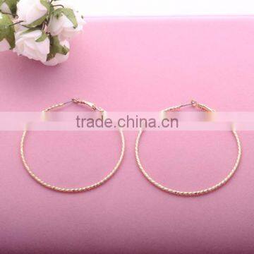 <<<2016 Gold Plated Women European Style Circle Earring Fashion Hoop Earrings/ photo-4