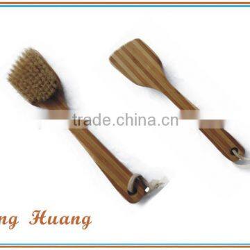 Bamboo bath cleaning brushes long handle