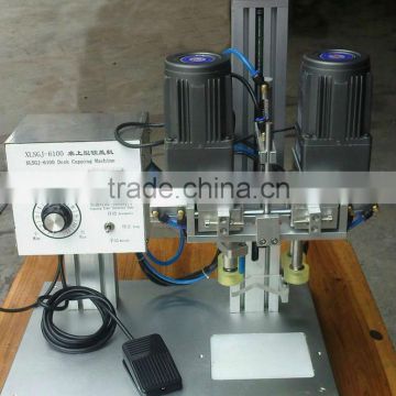 Semi-auto various shape bottle lid capping machine for shampoo/ lotion