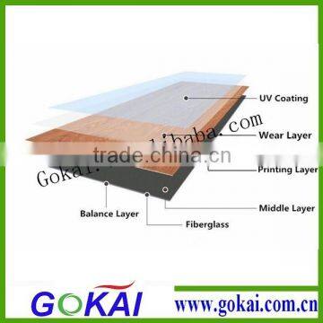 China High Quality Handscraped Pvc Floor Tiles photo-5