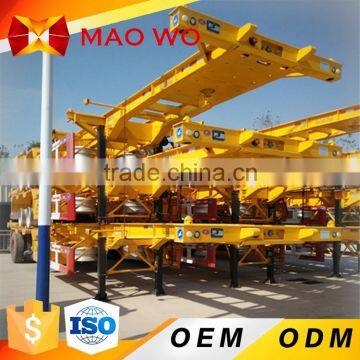 MAOWO best price 3 axles 40ft container skeleton semi trailer