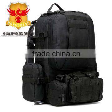 BLACK 1000D Nylon Large 50L Outdoor Hiking Waterproof tactical military backpack