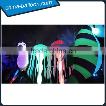 Club used inflatable decorating jellyfish balloon with led light