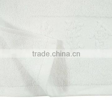 White Two Sides Embossed Jacquard Hand Towel