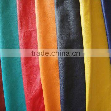 nap suede backing PU wholesale leather clothing with competitive price