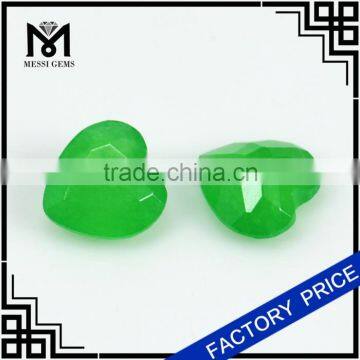 Natural Malay Jade 6x6MM Machine Cut Green Jade Stone