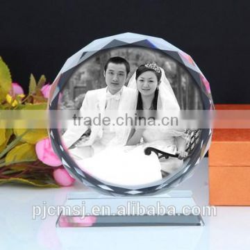 wedding gift or souvenir crystal photo frame