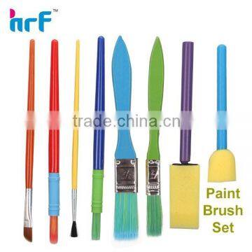 Different shapes fashion artist paint brush set