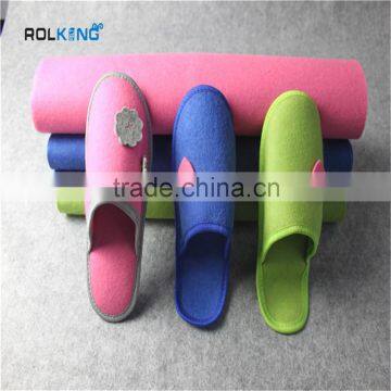 3mm coloful wool felt for slipper use