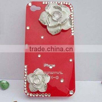Rose Diamond For iPhone 4 4S Full Body Phone Fashion Crystal Case