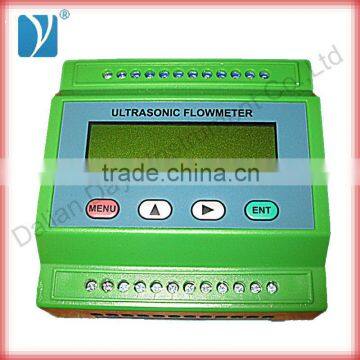 Modular ultrasonic flow meter with clamp on transducer for liquid measuring