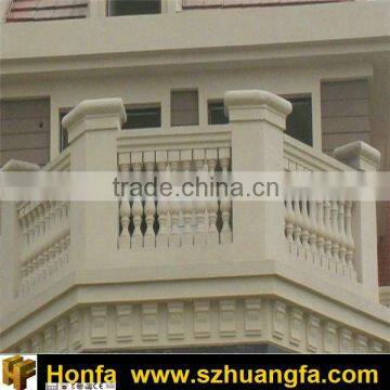 Light Beige Sandstone modern balcony railings