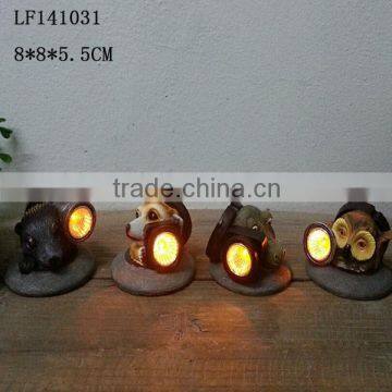 New Products Polyresin Owl Solar Led Lights Outdoor photo-4