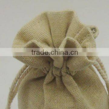 Small Printed Linen Bag Linen Pouch photo-4