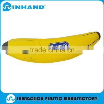 2016 new invention amusement yellow pvc inflatable banana-shaped toys for kids and adult