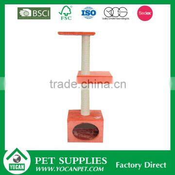 wholesale pet supply cat tree scratcher house