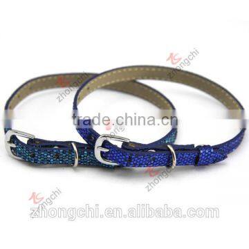 Blue glitter cats collar, wholesale pet collar fashion style new trends