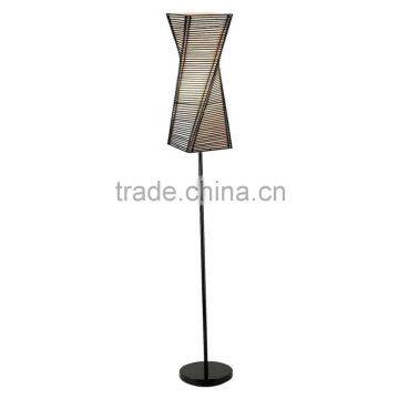 2017 hotel decorative vintage black floor lamp with linen shade good for inn decor high end
