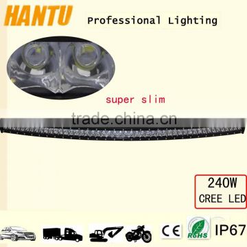 slim led light bar 240w 53.2 inch 3d spot led light bar /headlight for offroad