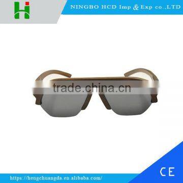 2016 Polarized Green Sandal Natural Wood Sunglasses