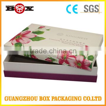 White paper printed box with custom