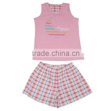 Kevince Ladies Jersey Short Homewear Pyjamas Knitting Woman Clothing Nightwear Sleepwear MOQ2000sets photo-4