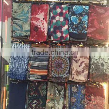 factory wholesale 100% wool printed pashmina scarf