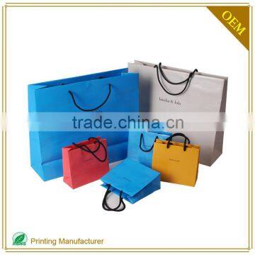 Matte Laminated Small Bag Of Paper For Souvenir Custom Logo Printing